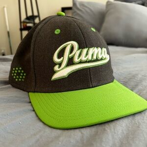 Puma Golf Hat, Grey and Green